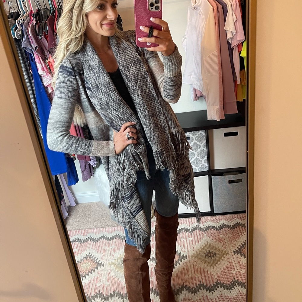 Fringe cardigan